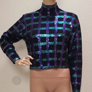 vintage 1980s ST. JOHN MARIE GRAY for NEIMAN MARCUS Santana Knit sweater sz 4